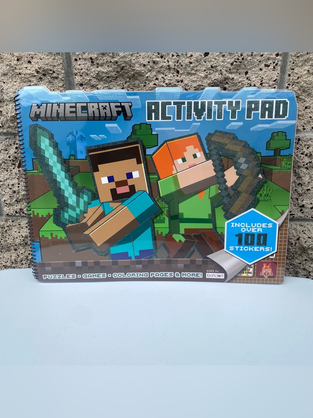Benson Minecraft Activity Pad with Stickers New Sealed